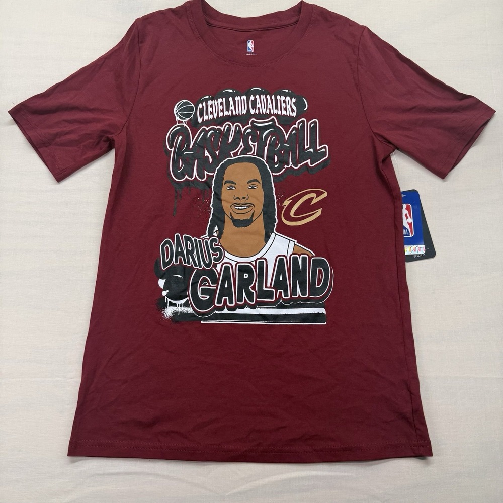 NEW Darius Garland Cleveland Cavaliers Youth L 14/16 NBA Graphic T-Shirt